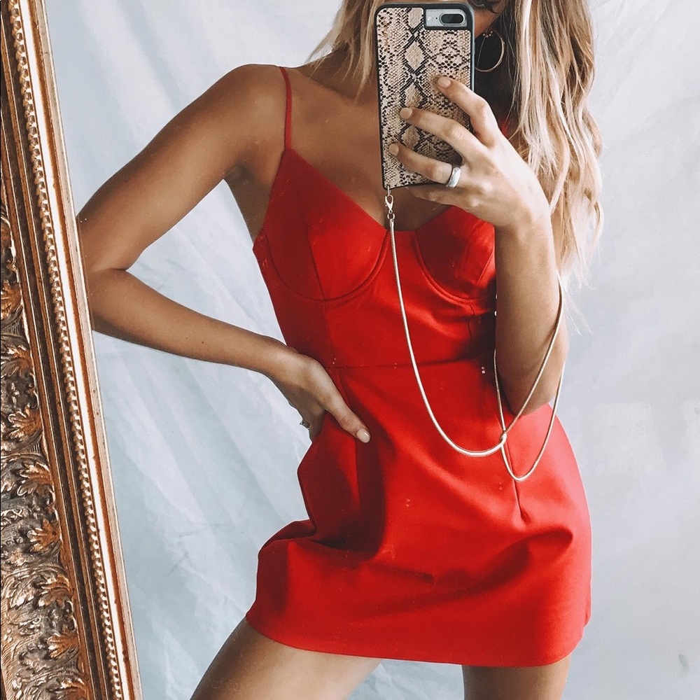 Princess Polly red novella dress